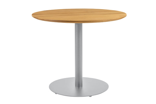 #eichenaturfarbengeölt #100x100 #säulen-gestellrundsilber