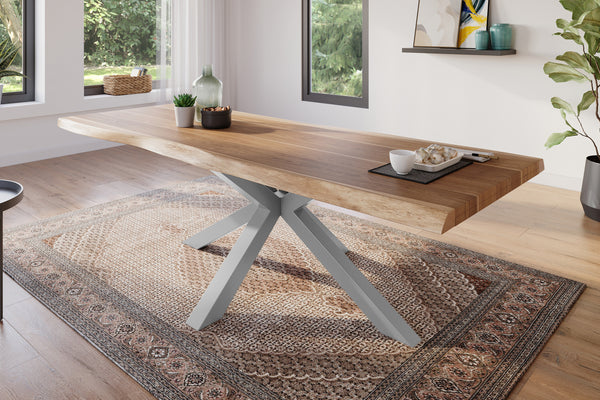 #akazienaturfarben #280x100 #spider-gestellsilber