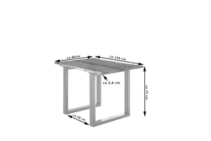 #nussbaumfarben #120x80 #u-gestellsilber
