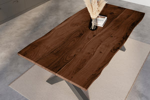 #nussbaumfarben #180x90 #x-gestellschwarz