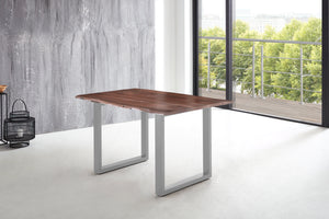 #nussbaumfarben #160x85 #u-gestellsilber