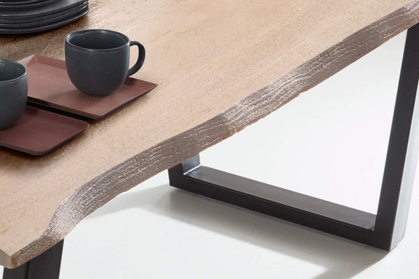 #grau-sandgestrahlt #220x100 #v-gestellschwarz