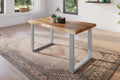 #akazienaturfarben #140x80 #u-gestellsilber