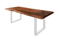 #nussbaumfarben #200x110 #u-gestellweiß