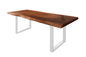 #nussbaumfarben #200x110 #u-gestellweiß