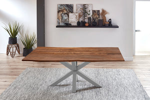 #nussbaumfarben #240x100 #spider-gestellsilber