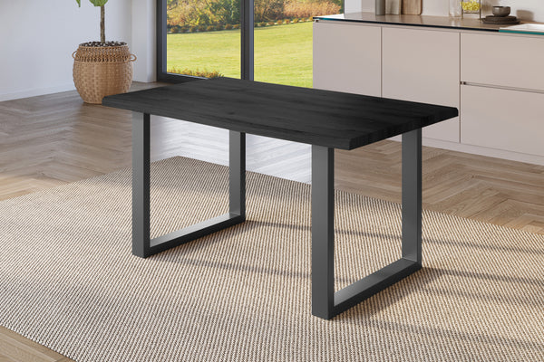 #holzgrau-optik #140x80 #u-gestellschwarz