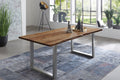 #naturfarben #220x100 #u-gestellsilber