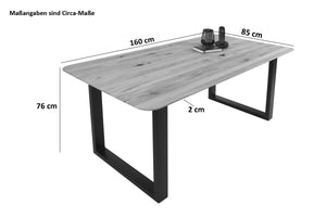 #160x85 #u-gestellschwarz