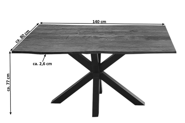 #nussbaumfarben #140x80 #spider-gestellschwarz