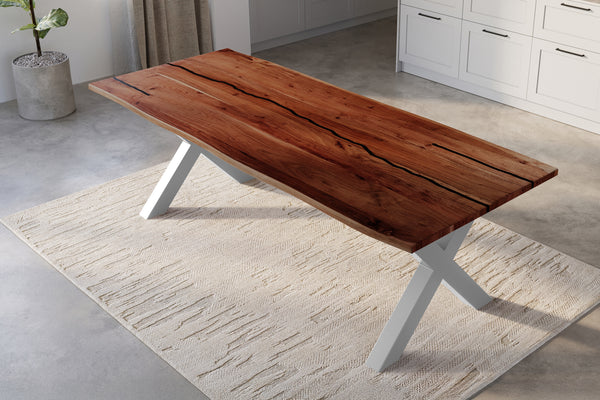 #nussbaumfarben #260x100 #x-gestellschwarz