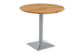 #akazienaturfarben #80x80 #säulen-gestelleckigsilber