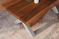 #akazienussbaumfarben #160x85 #x-gestellsilber