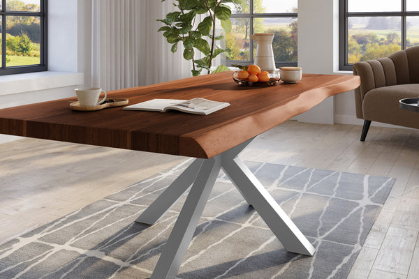#nussbaumfarben #240x110 #spider-gestellsilber