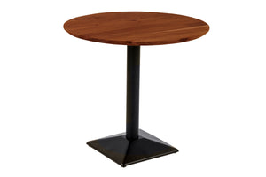#akazienussbaumfarben #80x80 #säulen-gestelleckigschwarz