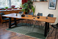 #nussbaumfarben #260x100 #a-gestellschwarz