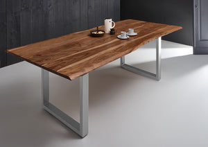 #nussbaumfarben #260x100 #u-gestellsilber
