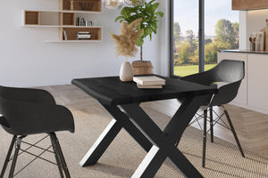 #holzgrau-optik #80x80 #x-gestellschwarz