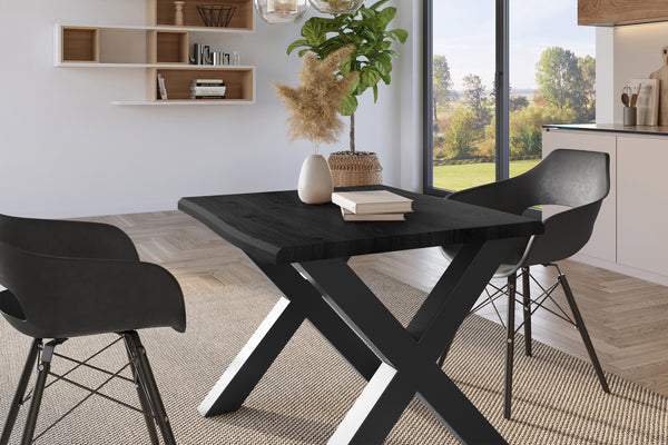 #holzgrau-optik #80x80 #x-gestellschwarz