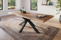 #akazienaturfarben #220x100 #spider-gestellschwarz