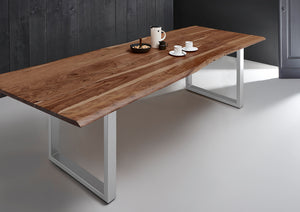 #nussbaumfarben #300x100 #u-gestellsilber