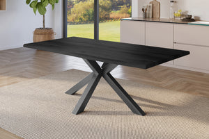 #holzgrau-optik #220x100 #spider-gestellschwarz