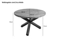#nussbaumfarben #130cm #stern-gestellschwarz