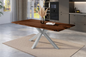 #nussbaumfarben #180x90 #spider-gestellsilber