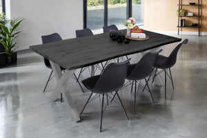 #graufarben #200x100 #x-gestellsilber