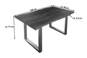 #nougatfarben #180x90 #u-gestellsilber
