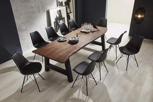 #nussbaumfarben #240x100 #a-gestellschwarz