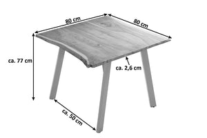 #naturfarben #80x80 #vierfuß-gestell