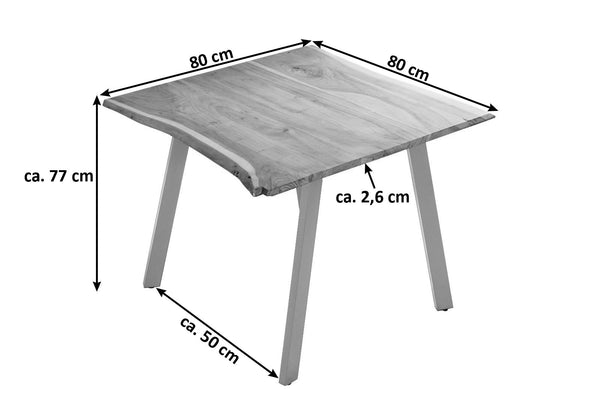 #naturfarben #80x80 #vierfuß-gestell