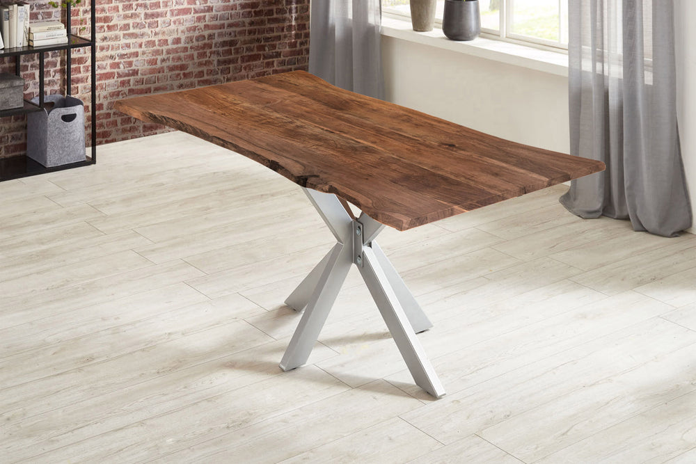 #nussbaumfarben #180x90 #spider-gestellsilber