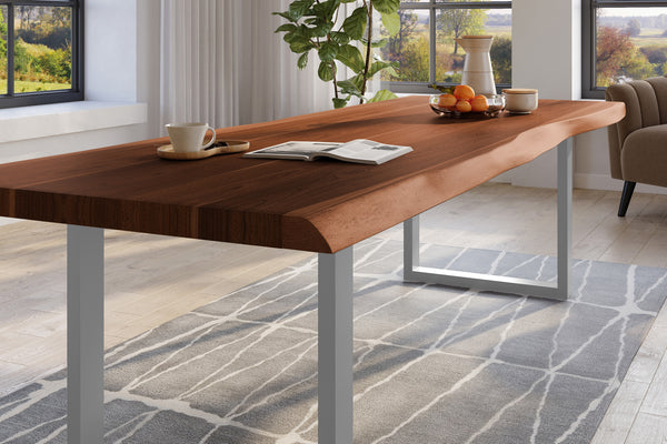 #nussbaumfarben #280x120 #u-gestellsilber