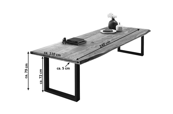 #naturfarben #240x110 #u-gestellschwarz