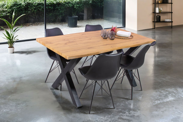 #wildeichenfarben #160x85 #x-gestellschwarz