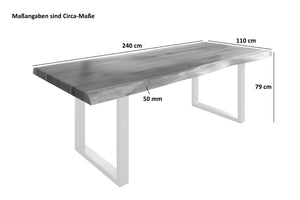 #nussbaumfarben #240x110 #u-gestellweiß