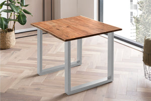 #nussbaumfarben #80x80 #u-gestellsilber