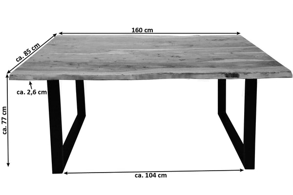 #naturfarben #160x85 #u-gestellschwarz
