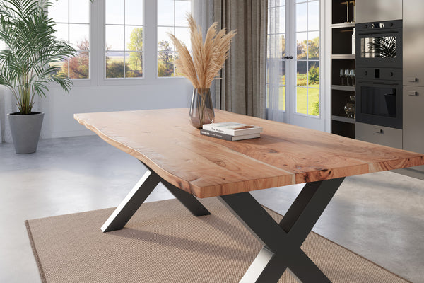 #naturfarben #200x100 #x-gestellschwarz