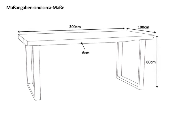 #300x100 #u-gestellsilber