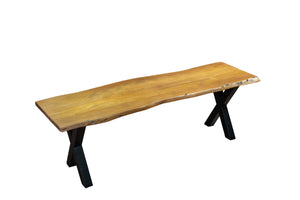 #nussbaumfarben #140cm #x-gestellschwarz
