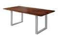#nussbaumfarben #180x90 #u-gestellsilber