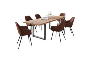#naturfarben #220x100 #u-gestellsilber