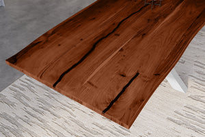 #nussbaumfarben #260x100 #spider-gestellsilber