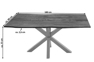 #nussbaumfarben #180x90 #spider-gestellsilber
