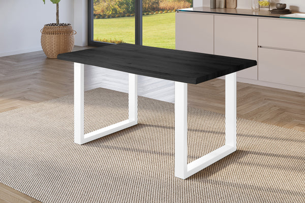 #holzgrau-optik #140x80 #u-gestellweiß