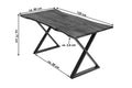 #nussbaumfarben #120x80 #x-gestellschwarz