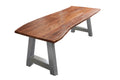 #nussbaumfarben #180x90 #a-gestellsilber